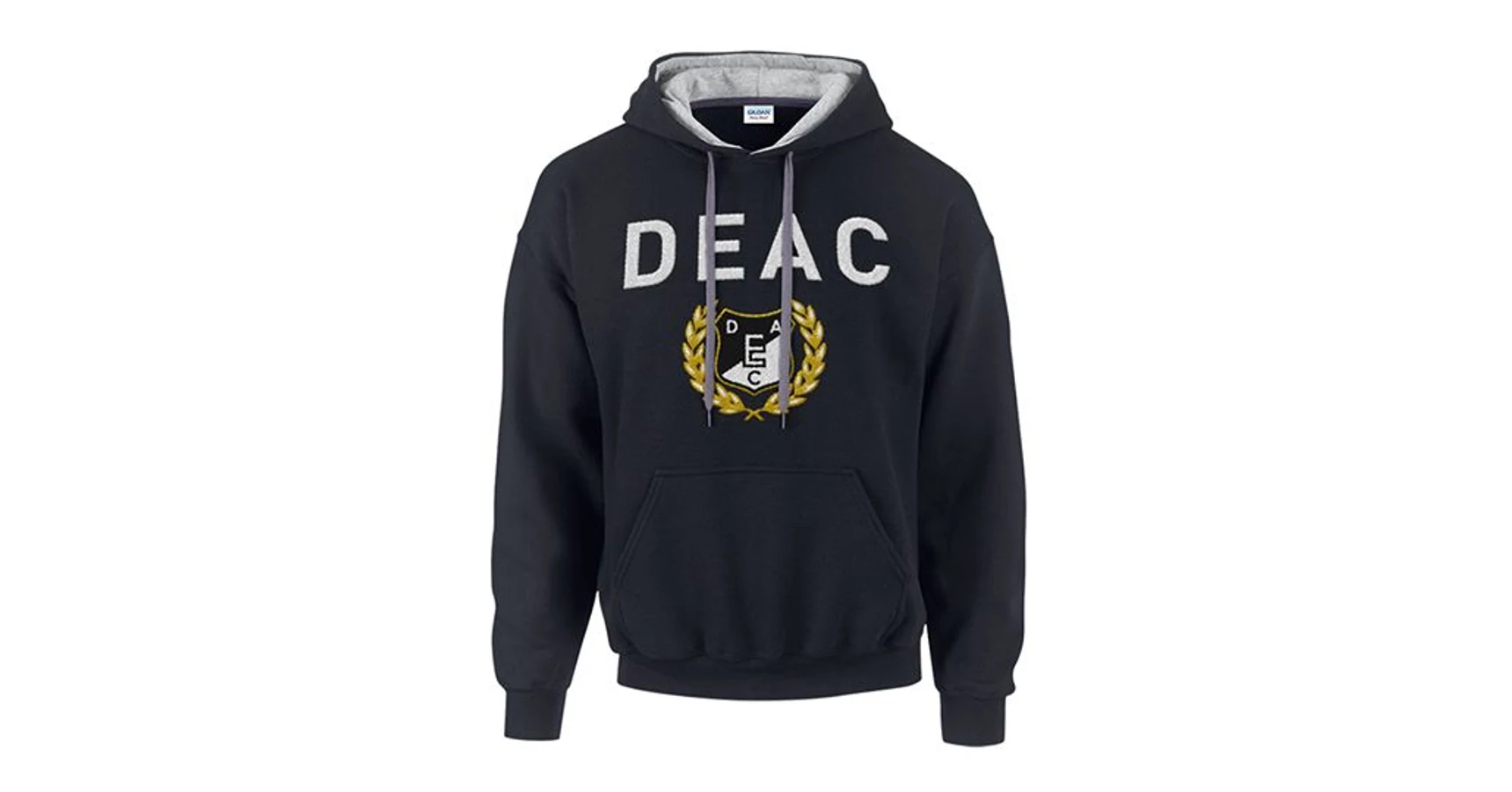 DEAC fekete bebújós pulóver XL DEAC UD Shop Egyetemi Ajándékbolt